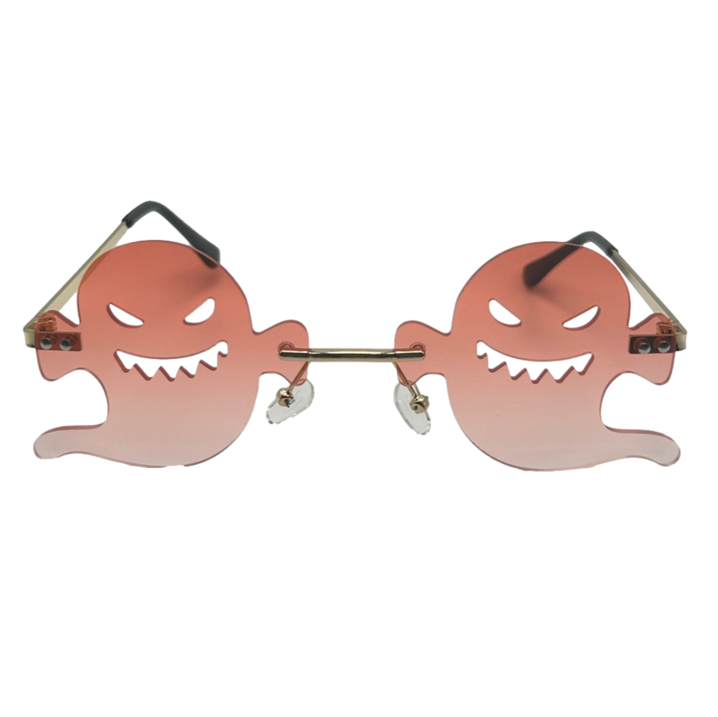 Light Red Ghost Lens Novelty Sunglasses | Halloween