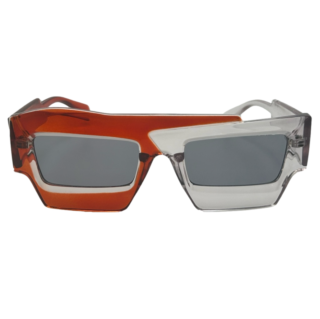 Red/Clear Two Tone Sunglasses
