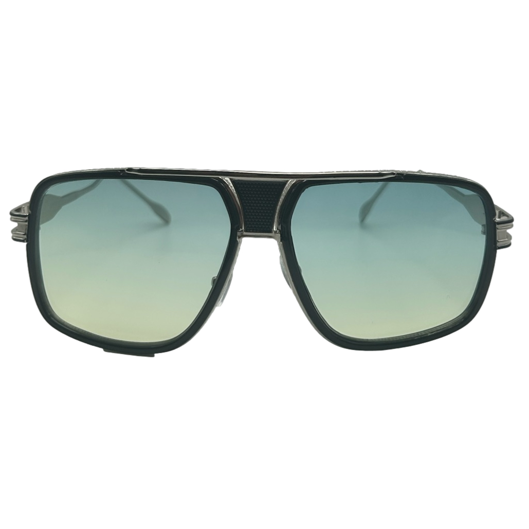 Green Lens Pilot Aviator Sunglasses