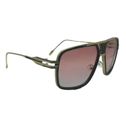 Red Lens Pilot Aviator Sunglasses