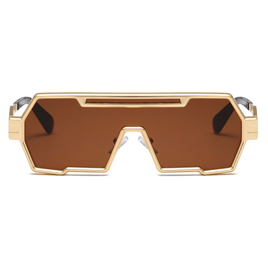 Brown Lens Flat Top Sunglasses