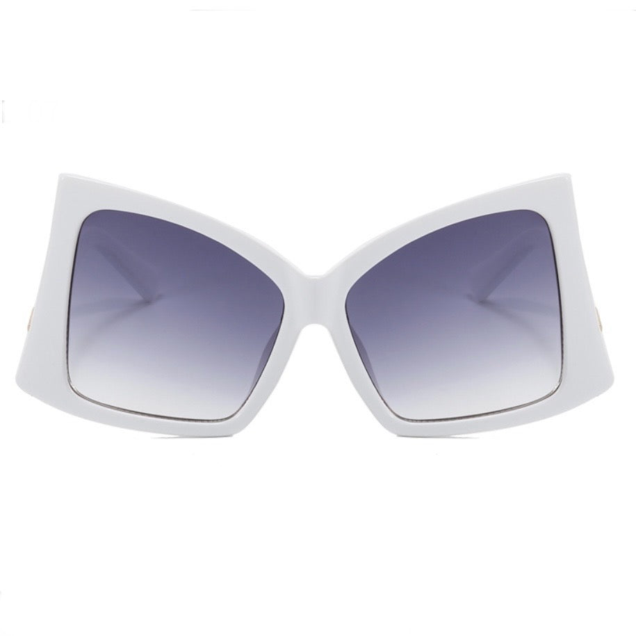 White Square Butterfly Sunglasses