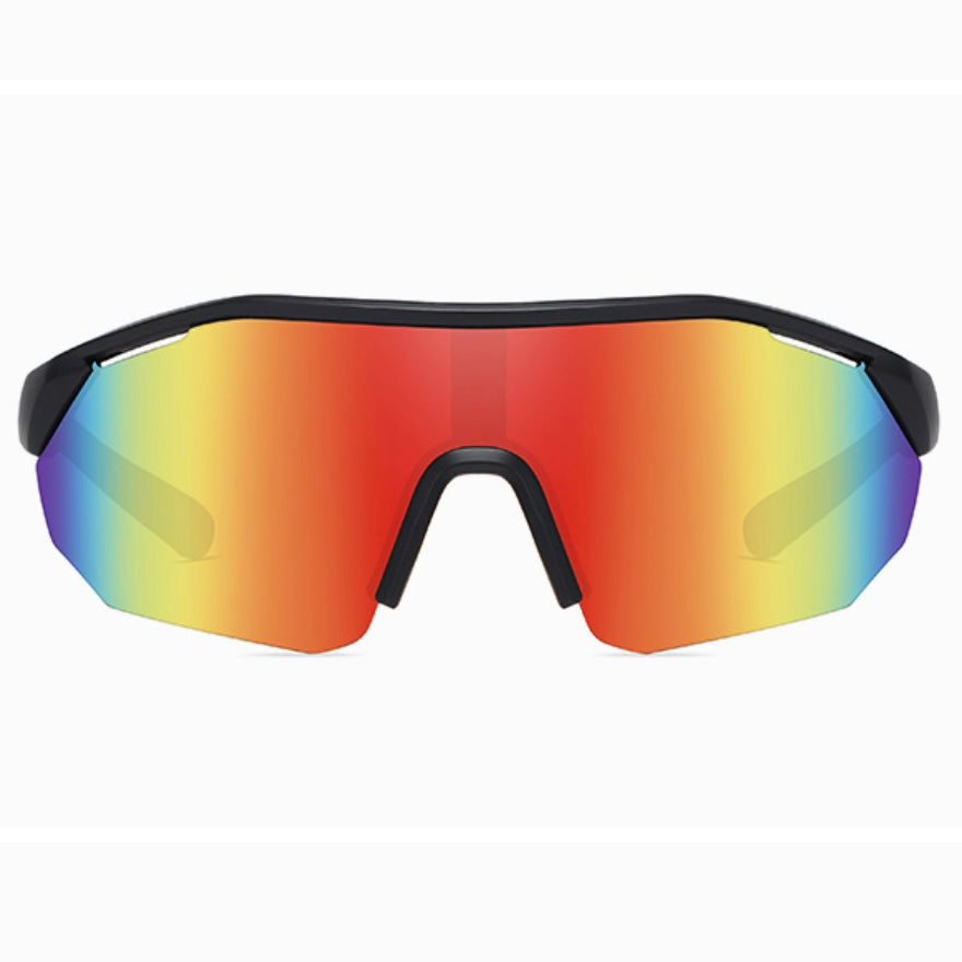Black & Rainbow Polarized Sport Sunglasses