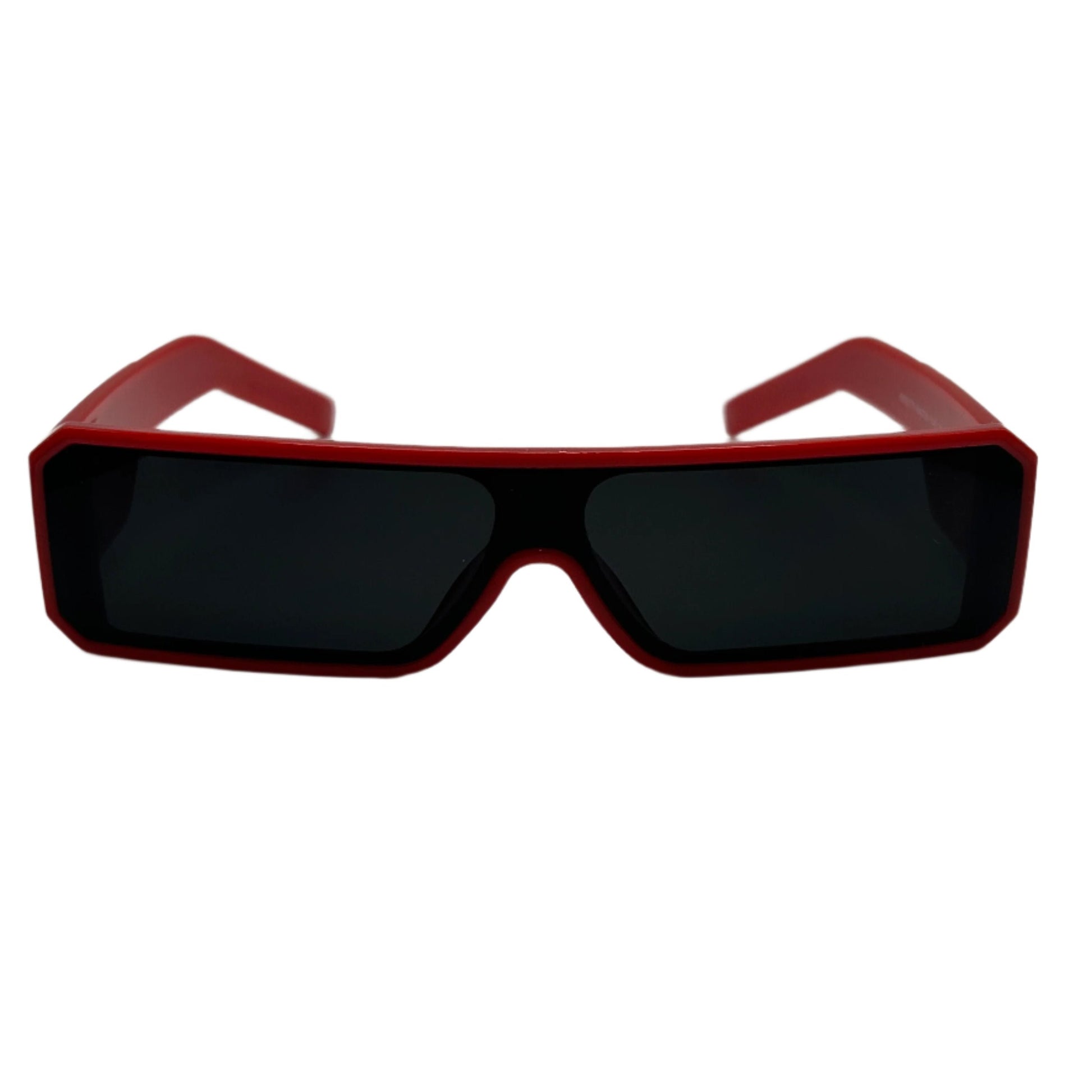 Red Slim Sunglasses 