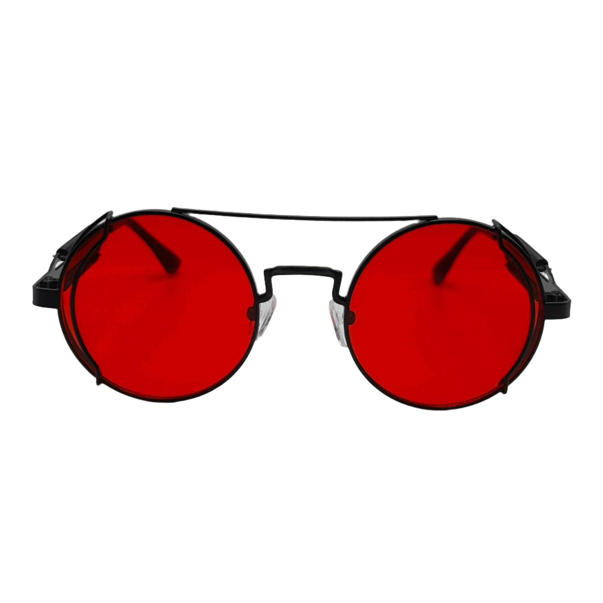 Black/Red Circle Sunglasses