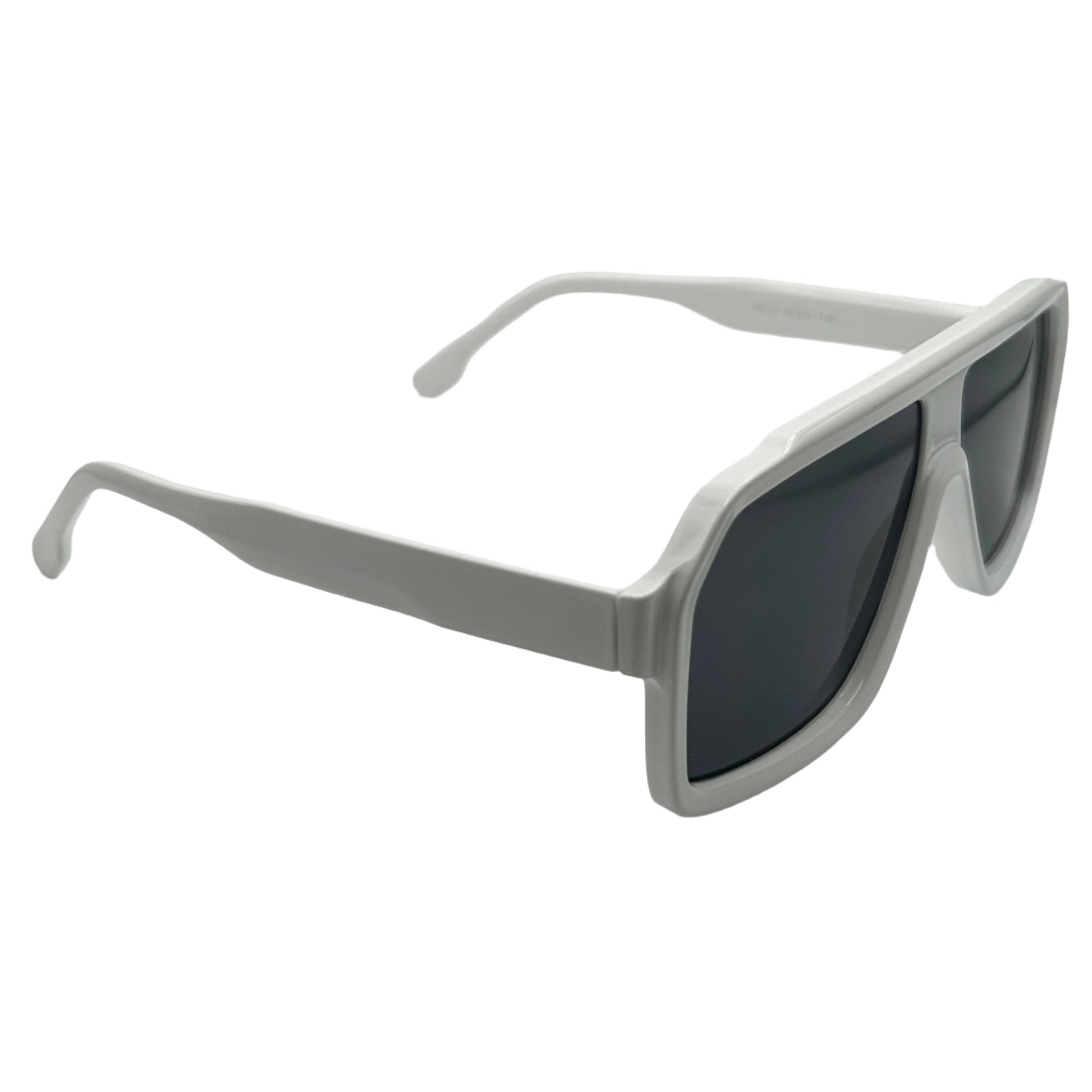 White Square Lens Sunglasses