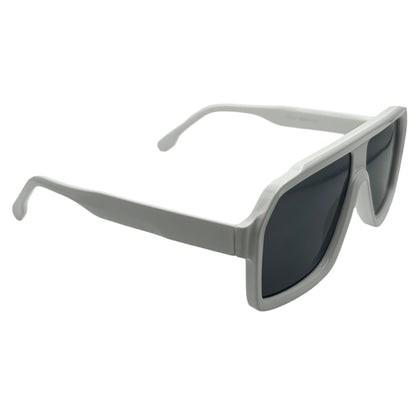 White Square Lens Sunglasses