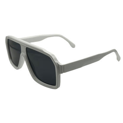 White Square Lens Sunglasses