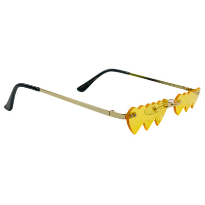 6080 (C) | Triple Heart Rimless Novelty Sunglasses