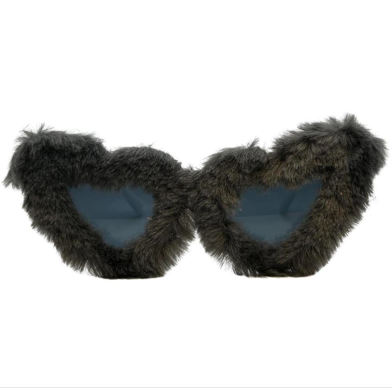 Grey Novelty Heart Sunglasses