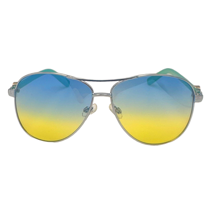5002 | Avi - Two-Tone Lens Aviator Sunglasses
