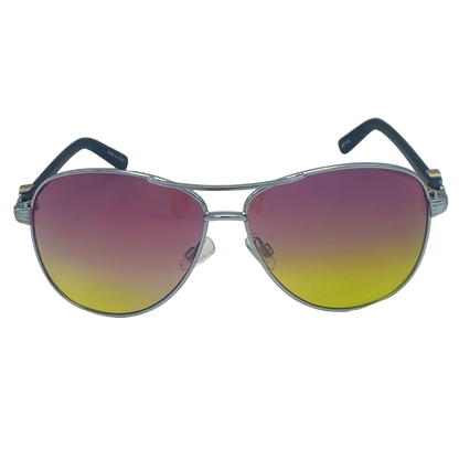 5002 | Avi - Two-Tone Lens Aviator Sunglasses