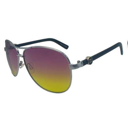 5002 | Avi - Two-Tone Lens Aviator Sunglasses