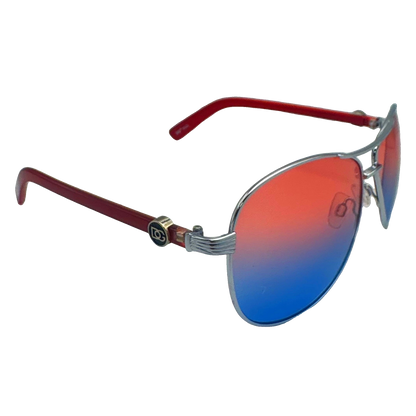 5002 | Avi - Two-Tone Lens Aviator Sunglasses