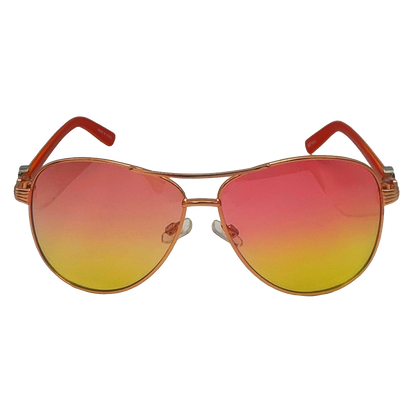 5002 | Avi - Two-Tone Lens Aviator Sunglasses