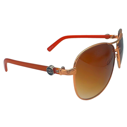 5002 | Avi - Two-Tone Lens Aviator Sunglasses