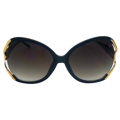5011 | The Lovestruck- Oversize Butterfly Style Sunglasses with heart accented temple