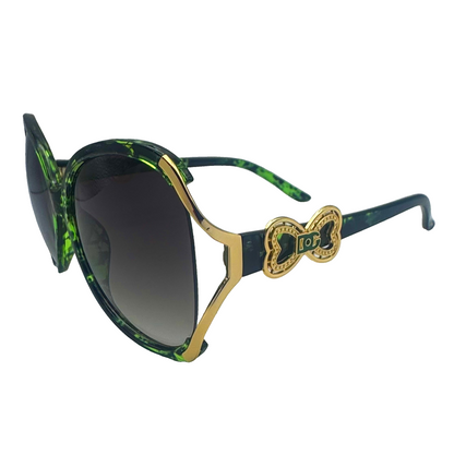 5011 | The Lovestruck- Oversize Butterfly Style Sunglasses with heart accented temple