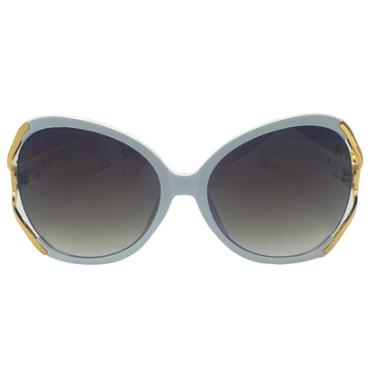 5011 | The Lovestruck- Oversize Butterfly Style Sunglasses with heart accented temple