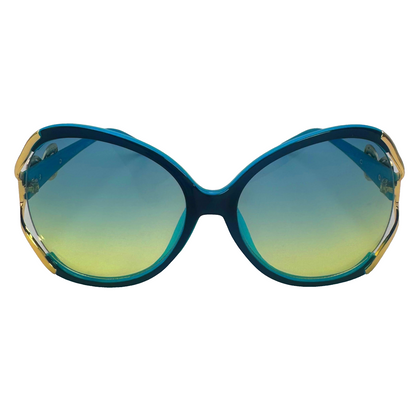 5011 | The Lovestruck- Oversize Butterfly Style Sunglasses with heart accented temple