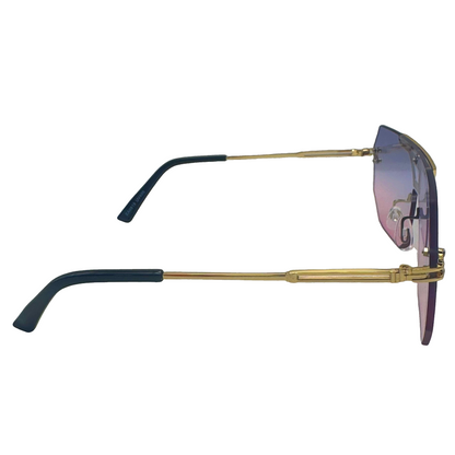 5008 | Skyline - Flat-Top Shield Sunglasses with two tone lenses