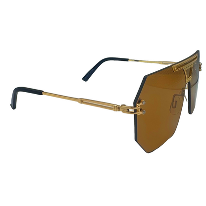 5008 | Skyline - Flat-Top Shield Sunglasses with two tone lenses