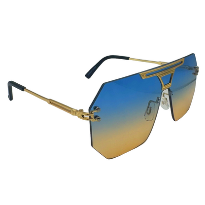 5008 | Skyline - Flat-Top Shield Sunglasses with two tone lenses