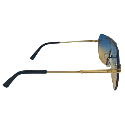 5008 | Skyline - Flat-Top Shield Sunglasses with two tone lenses