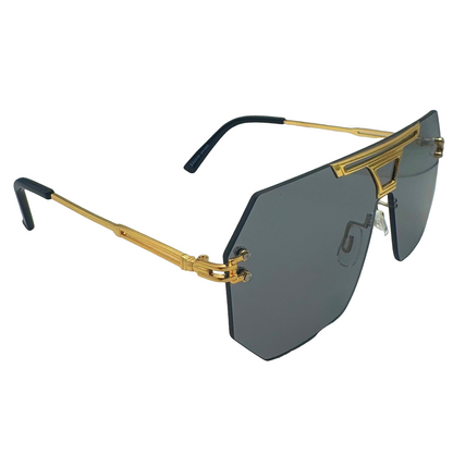 5008 | Skyline - Flat-Top Shield Sunglasses with two tone lenses