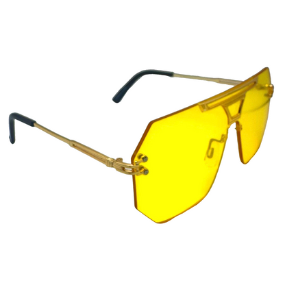 5008 | Skyline - Flat-Top Shield Sunglasses with two tone lenses