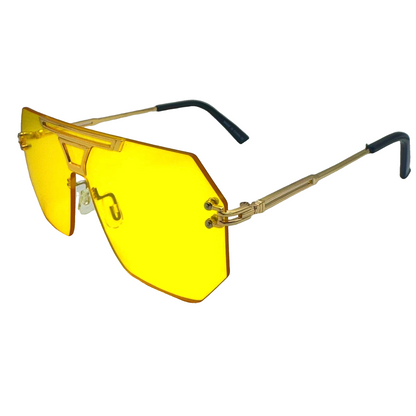 5008 | Skyline - Flat-Top Shield Sunglasses with two tone lenses