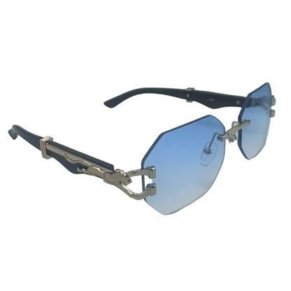 5006 | The Facet - Rimless Octagon Lens Sunglasses