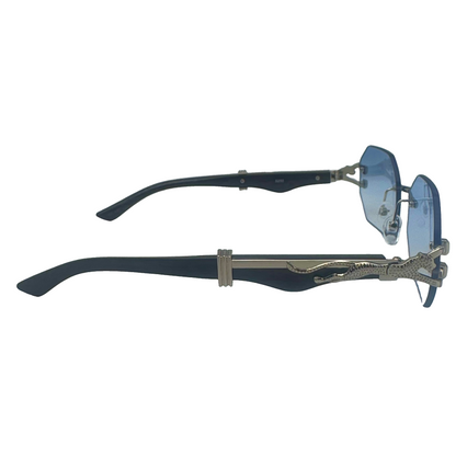5006 | The Facet - Rimless Octagon Lens Sunglasses