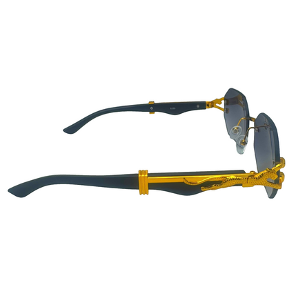 5006 | The Facet - Rimless Octagon Lens Sunglasses