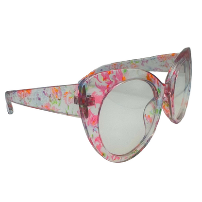 5005 | Bloom -  Thick Cateye Clear Lens Glasses (Non-Prescription)