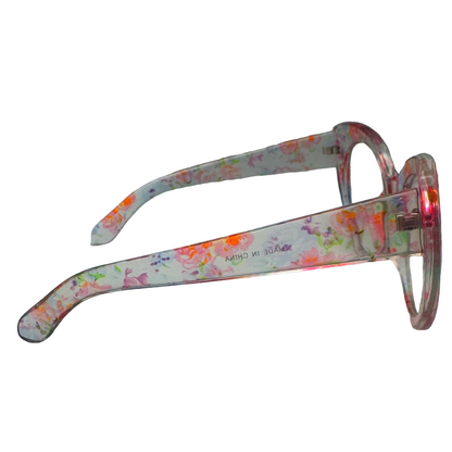 5005 | Bloom -  Thick Cateye Clear Lens Glasses (Non-Prescription)