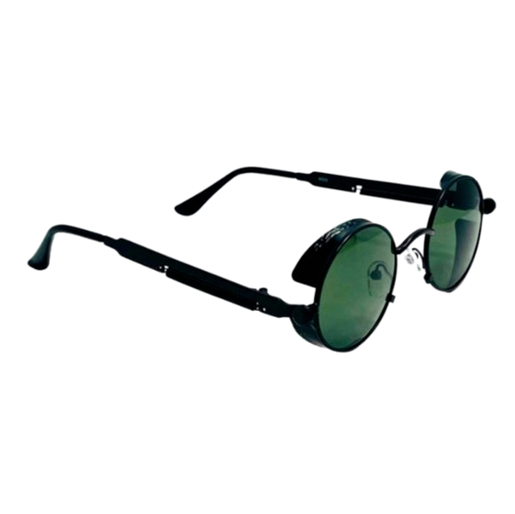 6094 | Round Steampunk Sunglasses with Spring Accents
