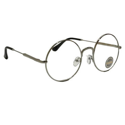 9211 (C) | Clear Lens Circle Glasses - Non Prescription