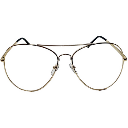 6087 | Oversize Clear Lens Aviator Glasses