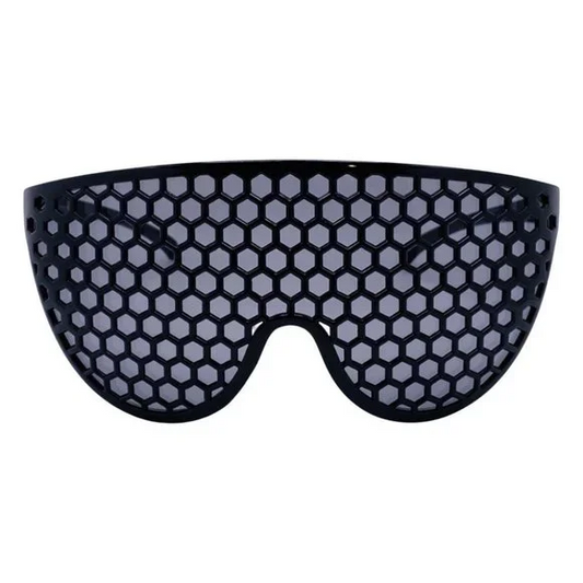 Black Sport Wrap Shield Sunglasses