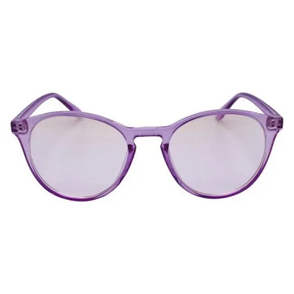 Purple Round Blue Light Blocking Glasses