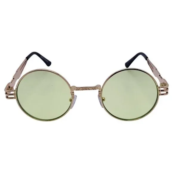 Green Lens Steampunk Sunglasses