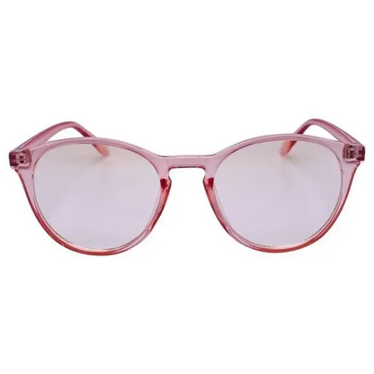 Pink Round Blue Light Blocking Glasses