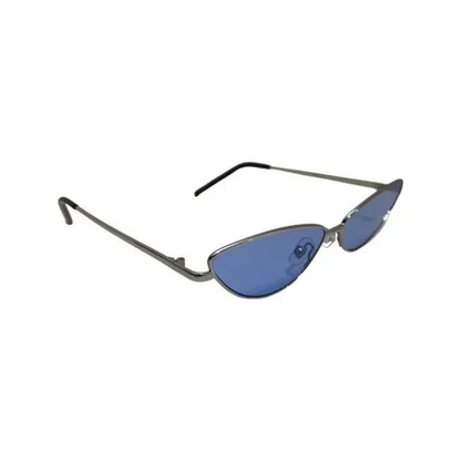 Blue Slim Cateye Sunglasses