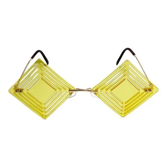 Yellow Square Novelty Sunglasses