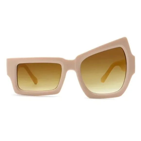 Cream Novelty Unique Sunglasses