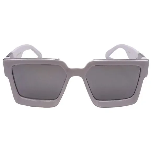 Silver Mirror Square Suglasses
