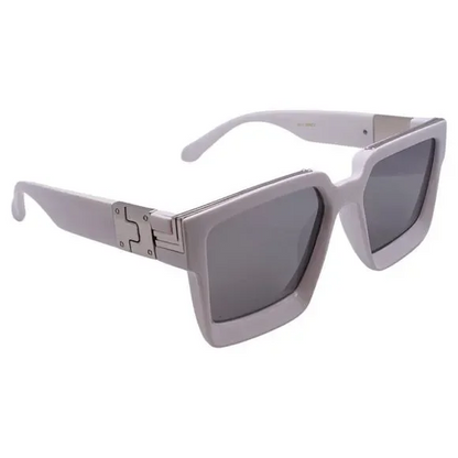 (C) 6143 | Square Mirrored Lens Sunglasses