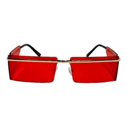 6113 | Rimless Rectangle Sunglasses with Side Blinders (CLEARANCE)