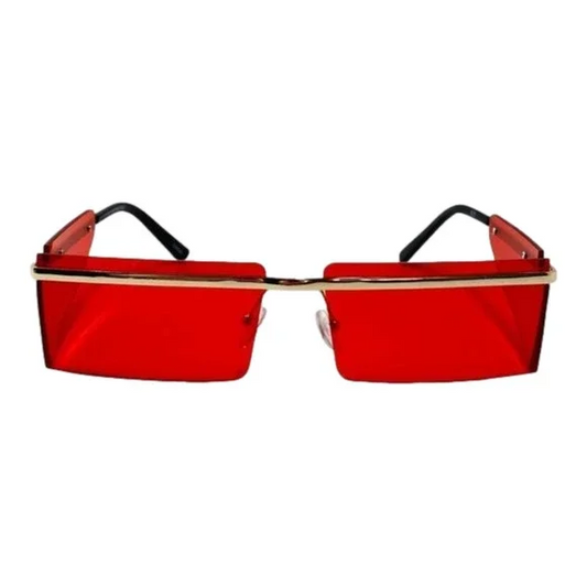 6113 | Rimless Rectangle Sunglasses with Side Blinders (CLEARANCE)